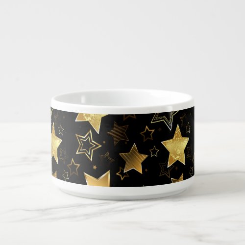 Seamless pattern with Golden Stars Bowl