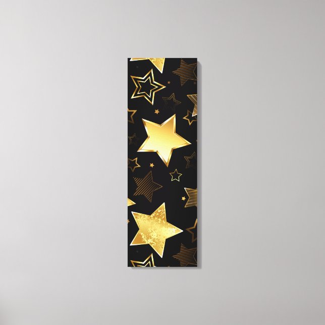 Seamless pattern with Golden Stars Canvas Print (Front)