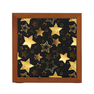 Seamless pattern with Golden Stars Desk Organizer