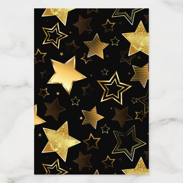 Seamless pattern with Golden Stars Envelope Liner (Design)