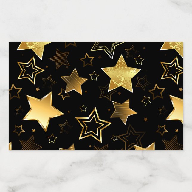 Seamless pattern with Golden Stars Envelope Liner (Design)