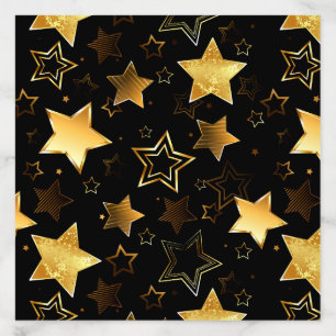 Seamless pattern with Golden Stars Envelope Liner