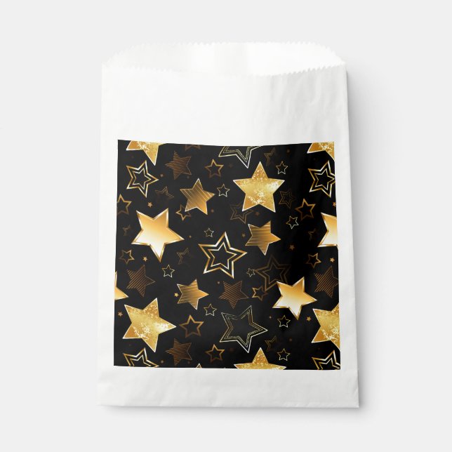 Seamless pattern with Golden Stars Favor Bag (Front)