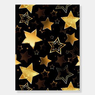 Seamless pattern with Golden Stars Foam Board
