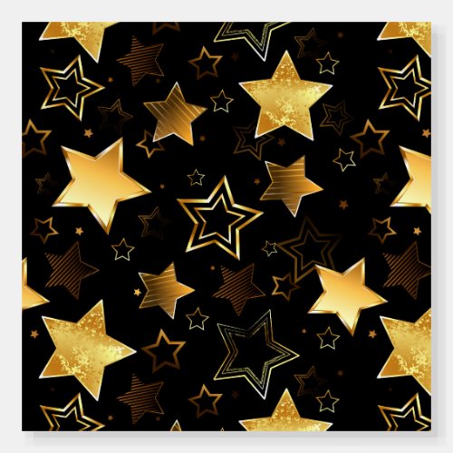 Seamless pattern with Golden Stars Foam Board