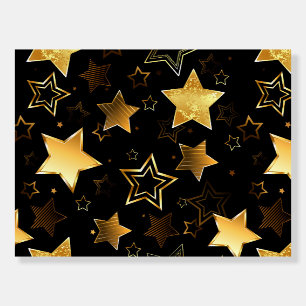 Seamless pattern with Golden Stars Foam Board