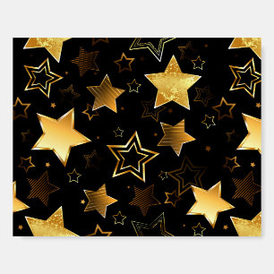 Seamless pattern with Golden Stars Foam Board