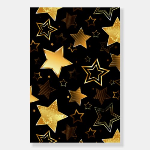 Seamless pattern with Golden Stars Foam Board