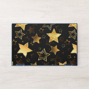 Seamless pattern with Golden Stars HP Laptop Skin