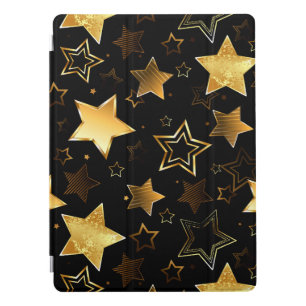 Seamless pattern with Golden Stars iPad Pro Cover