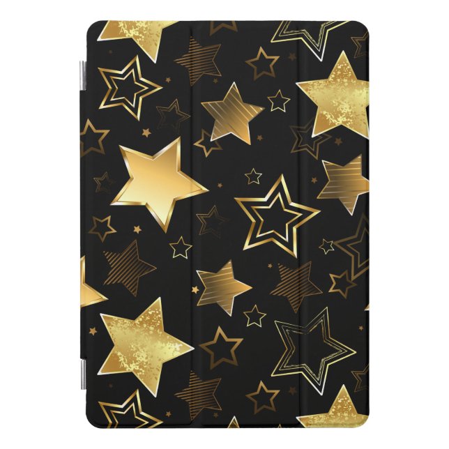 Seamless pattern with Golden Stars iPad Pro Cover (Front)