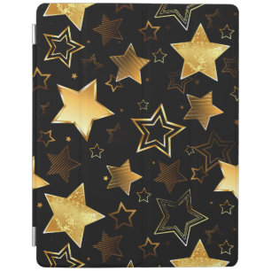 Seamless pattern with Golden Stars iPad Smart Cover