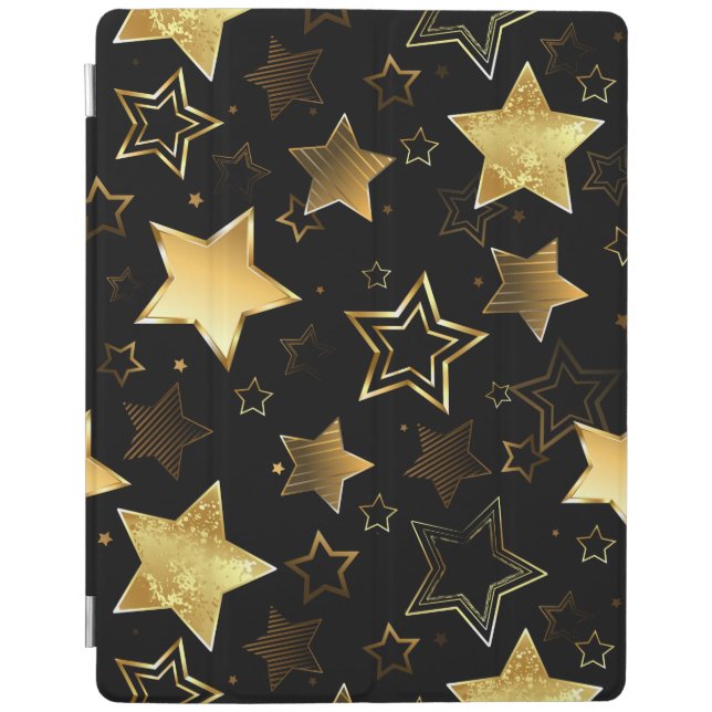 Seamless pattern with Golden Stars iPad Smart Cover (Front)