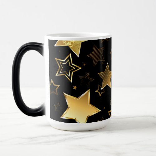 Seamless pattern with Golden Stars Magic Mug