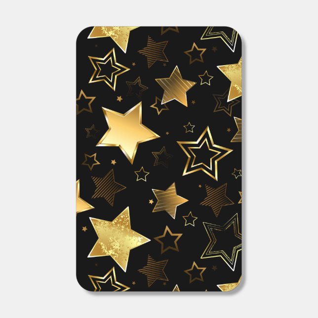 Seamless pattern with Golden Stars Matchboxes (Front)