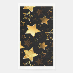 Seamless pattern with Golden Stars Paper Guest Towels