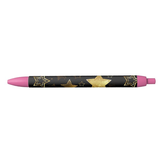 Seamless pattern with Golden Stars Pen (Front)