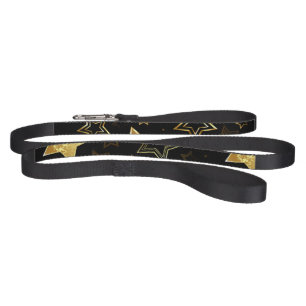 Seamless pattern with Golden Stars Pet Leash