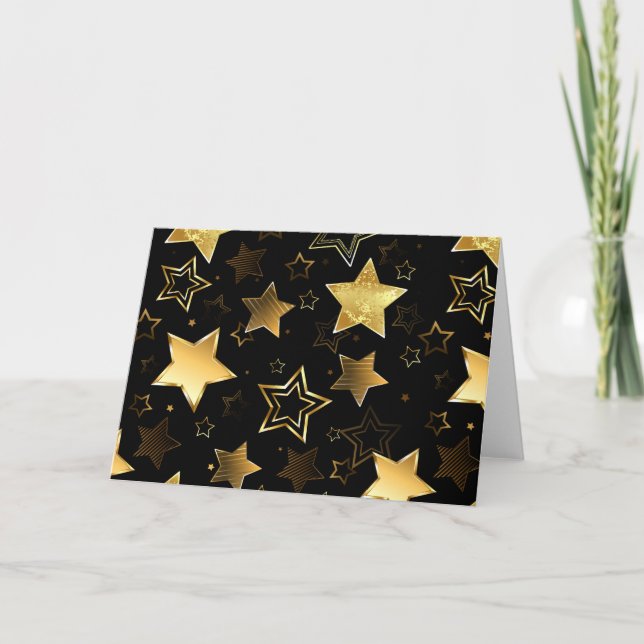 Seamless pattern with Golden Stars Program (Front)