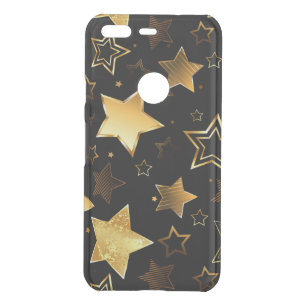 Seamless pattern with Golden Stars Uncommon Google Pixel Case