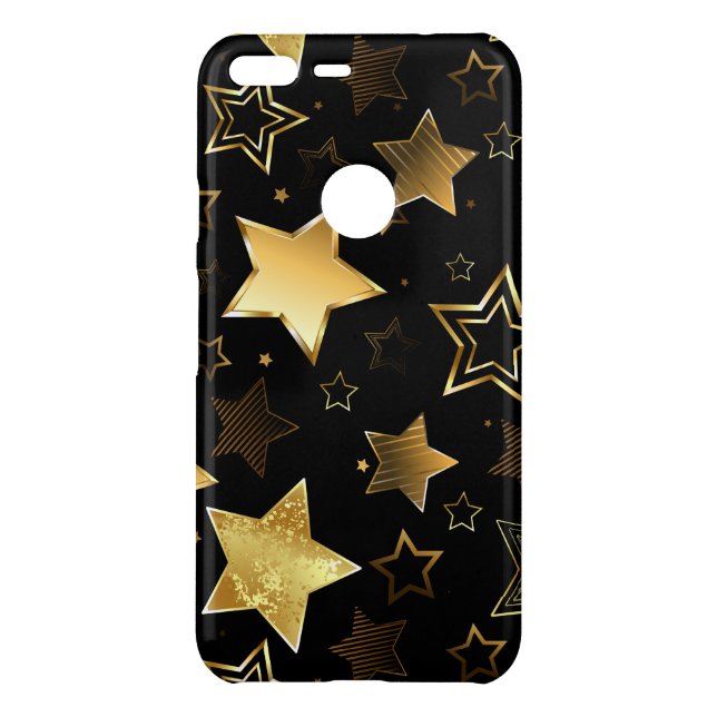 Seamless pattern with Golden Stars Uncommon Google Pixel XL Case (Back)