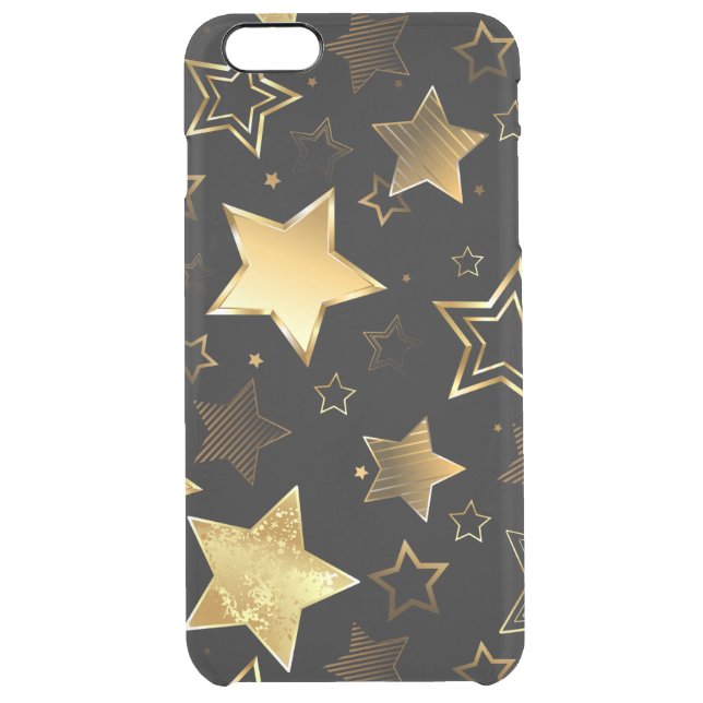 Seamless pattern with Golden Stars Uncommon iPhone Case (Back)