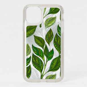 Seamless Pattern with Green Tea Leaves Speck iPhone 11 Case