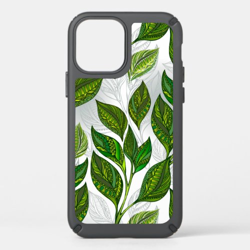 Seamless Pattern with Green Tea Leaves Speck iPhone 12 Pro Case