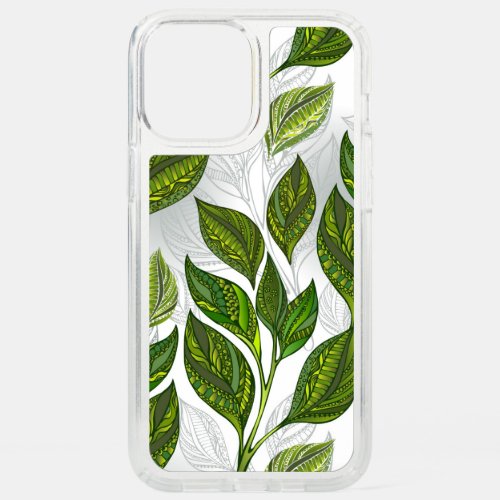 Seamless Pattern with Green Tea Leaves Speck iPhone 12 Pro Max Case