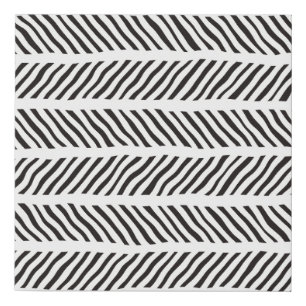 Seamless pattern with hand drawn brush strokes. In Faux Canvas Print