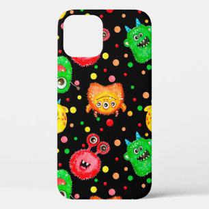 Seamless pattern with hand painted watercolor cute iPhone 12 case
