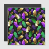 Seamless Pattern with Mardi Gras feathers (Front/Back)