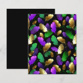 Seamless Pattern with Mardi Gras feathers (Front/Back)