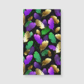 Seamless Pattern with Mardi Gras feathers (Front)