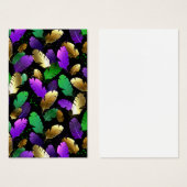Seamless Pattern with Mardi Gras feathers (Front & Back)