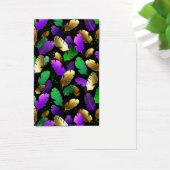 Seamless Pattern with Mardi Gras feathers (Desk)