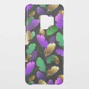 Seamless Pattern with Mardi Gras feathers Uncommon Samsung Galaxy S9 Case