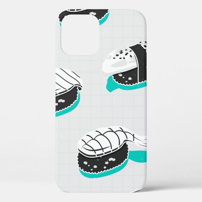 Seamless pattern with nigiri sushi Case-Mate iPhone case (Back)