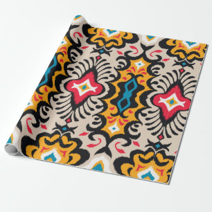 Seamless pattern with paisley ornament wrapping paper