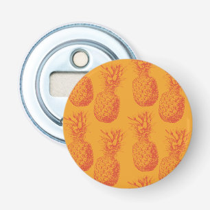 Seamless pattern with pineapples bottle opener
