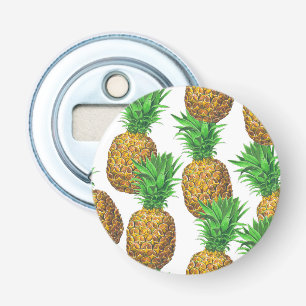 Seamless pattern with pineapples bottle opener