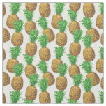 Seamless pattern with pineapples fabric