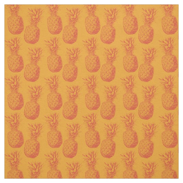 Seamless pattern with pineapples fabric (Swatch)