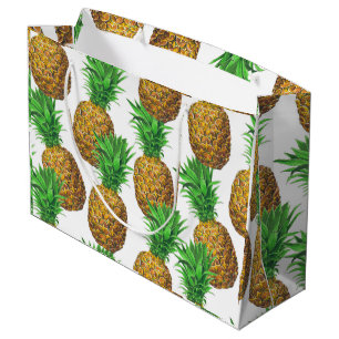Seamless pattern with pineapples large gift bag