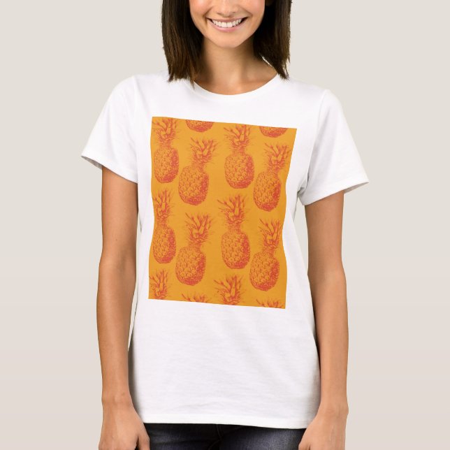 Seamless pattern with pineapples T-Shirt (Front)