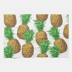 Seamless pattern with pineapples towel