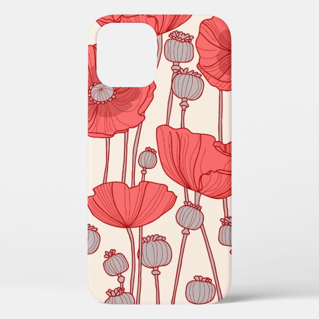 Seamless pattern with poppies.  Case-Mate iPhone case (Back)