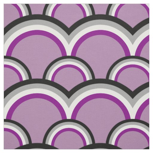 Seamless pattern with rainbows fabric