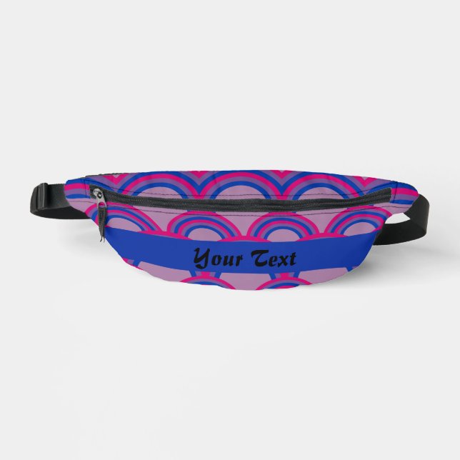 Seamless pattern with rainbows fanny pack (Front)