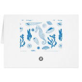 Seamless pattern with sea shells (Back Horizontal)